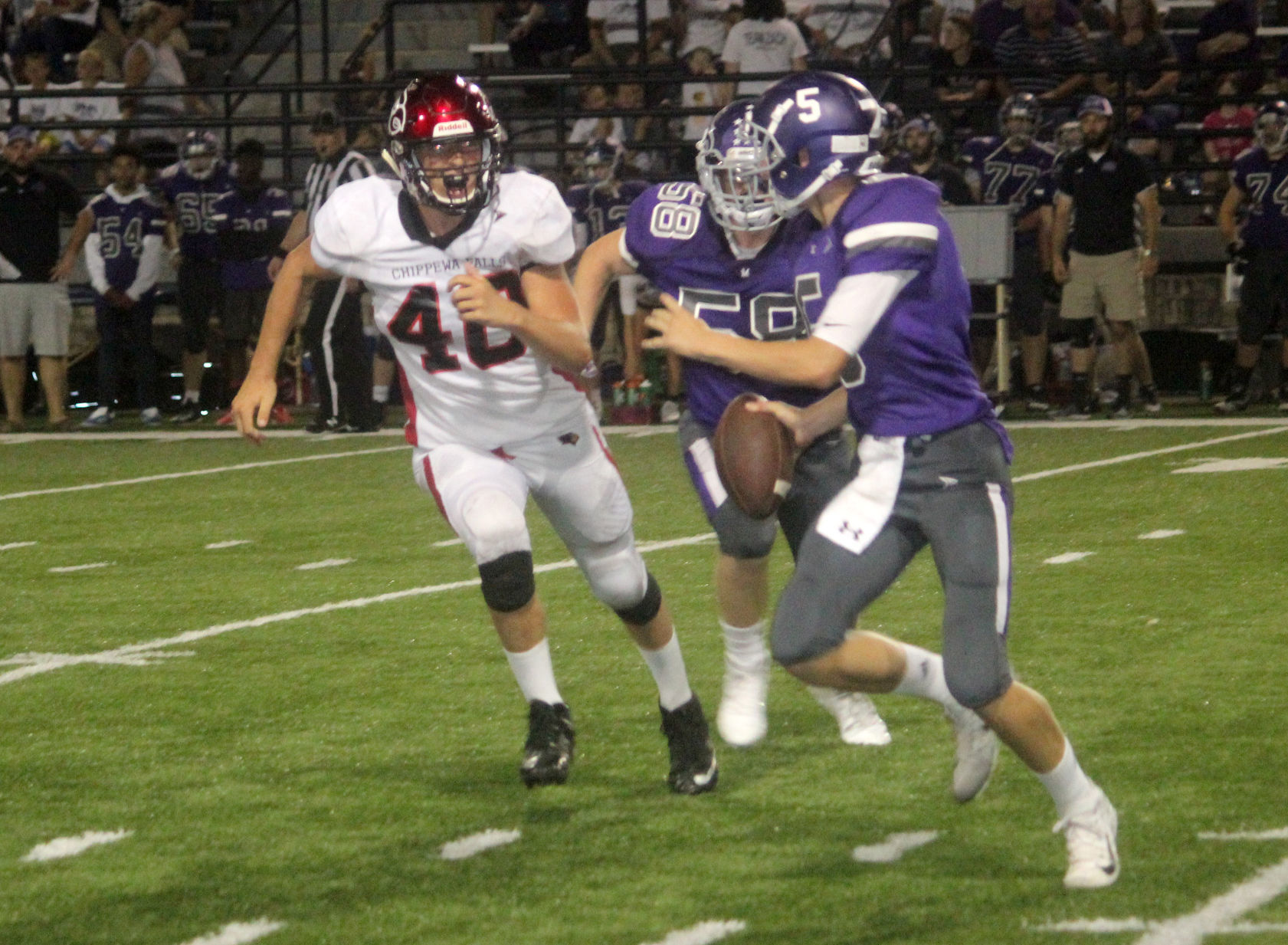 Chi-Hi football at Eau Claire Memorial 9-14-18